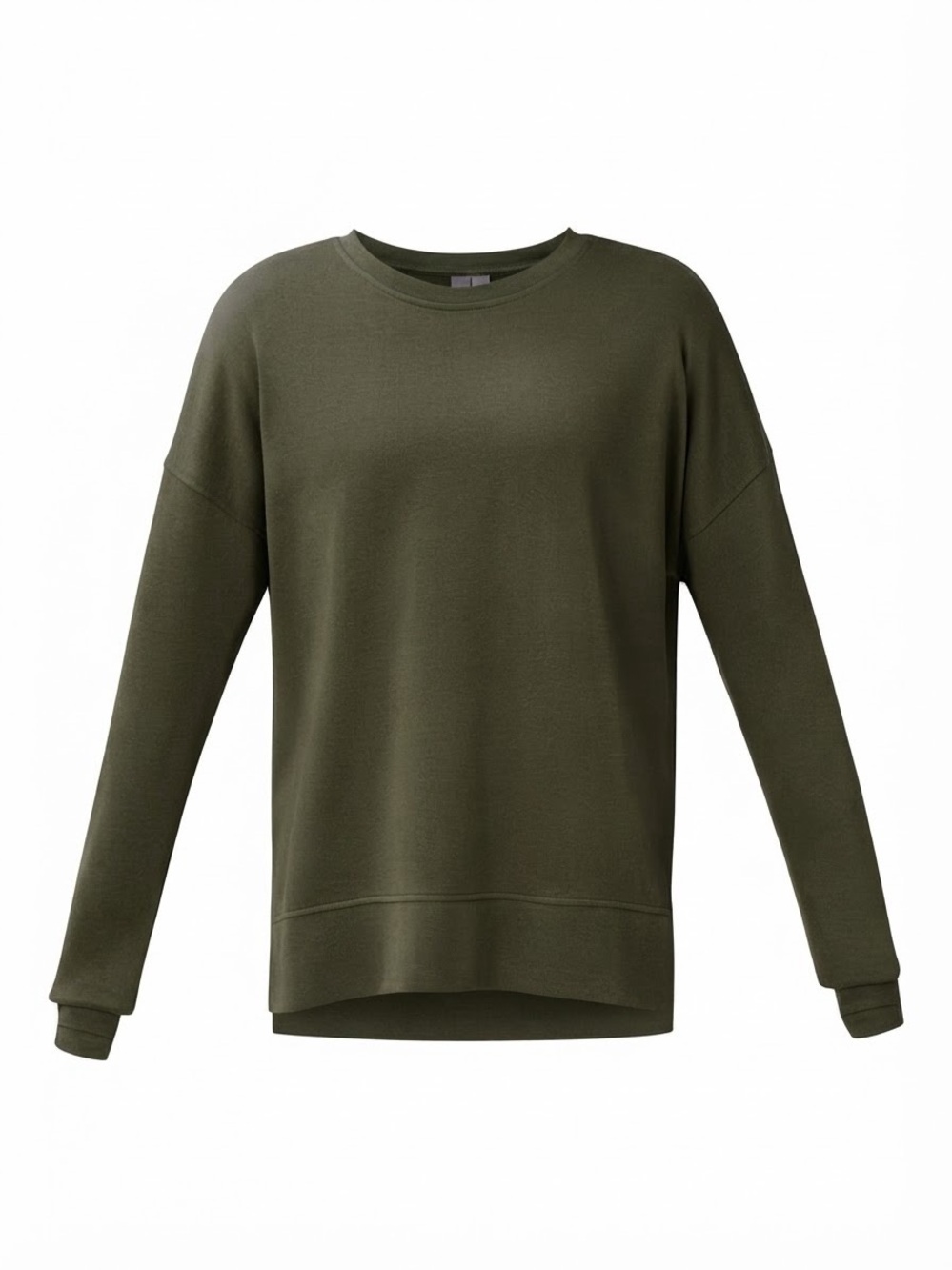 NWOT Sweaty Betty Olive Terrycloth Sweatshirt